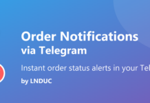 WordPress plugin: lnduc Order Notifications via Telegram