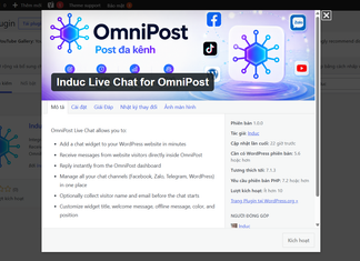 WordPress plugin: lnduc Live Chat for OmniPost